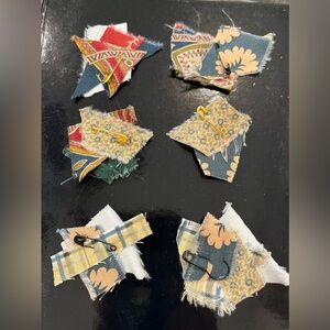 6 Clusters / Slow Stitch  Snippets / Junk Journal Ephemera